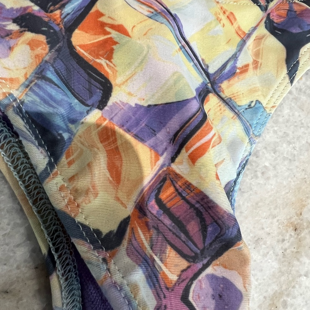 Versace Multicolor Abstract Bikini Bottom - Picture 3 of 3
